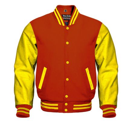 Varsity Jacket Orange Yellow